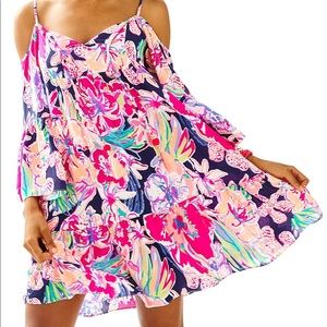 HOST PICK🥳Alanna Off the Shoulder Lilly Pulitzer Dress XXS
